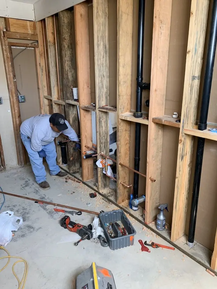Commercial rough-in plumbing for Water Heater Replacement in La Casa Rica